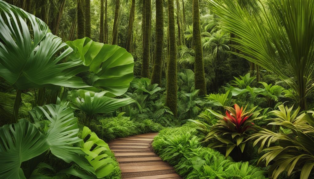 ハワイの森をイメージするグリーン系のアイテム